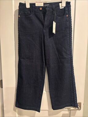 Judy Blue High Waist Wide Leg Cropped Jeans 9/29